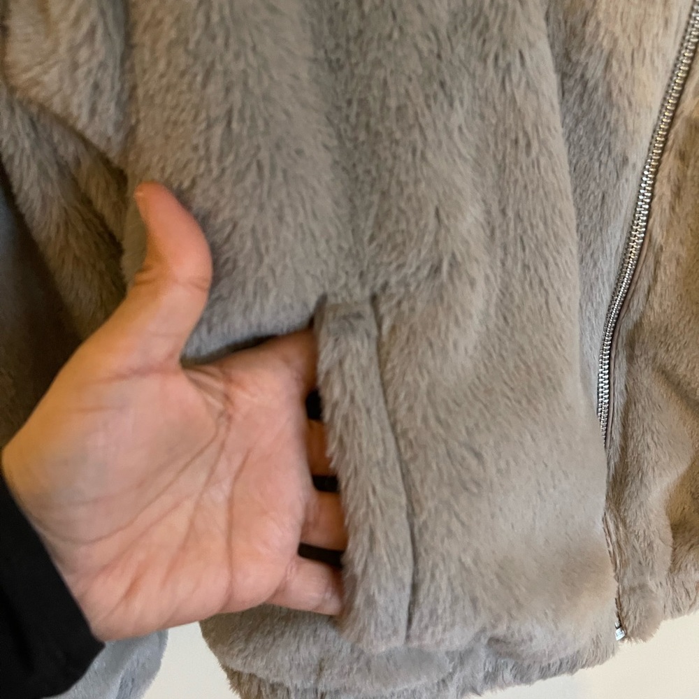 NWT Nordstrom Teddy bear bumper oversized jacket for women XS size - Picture 3 of 14